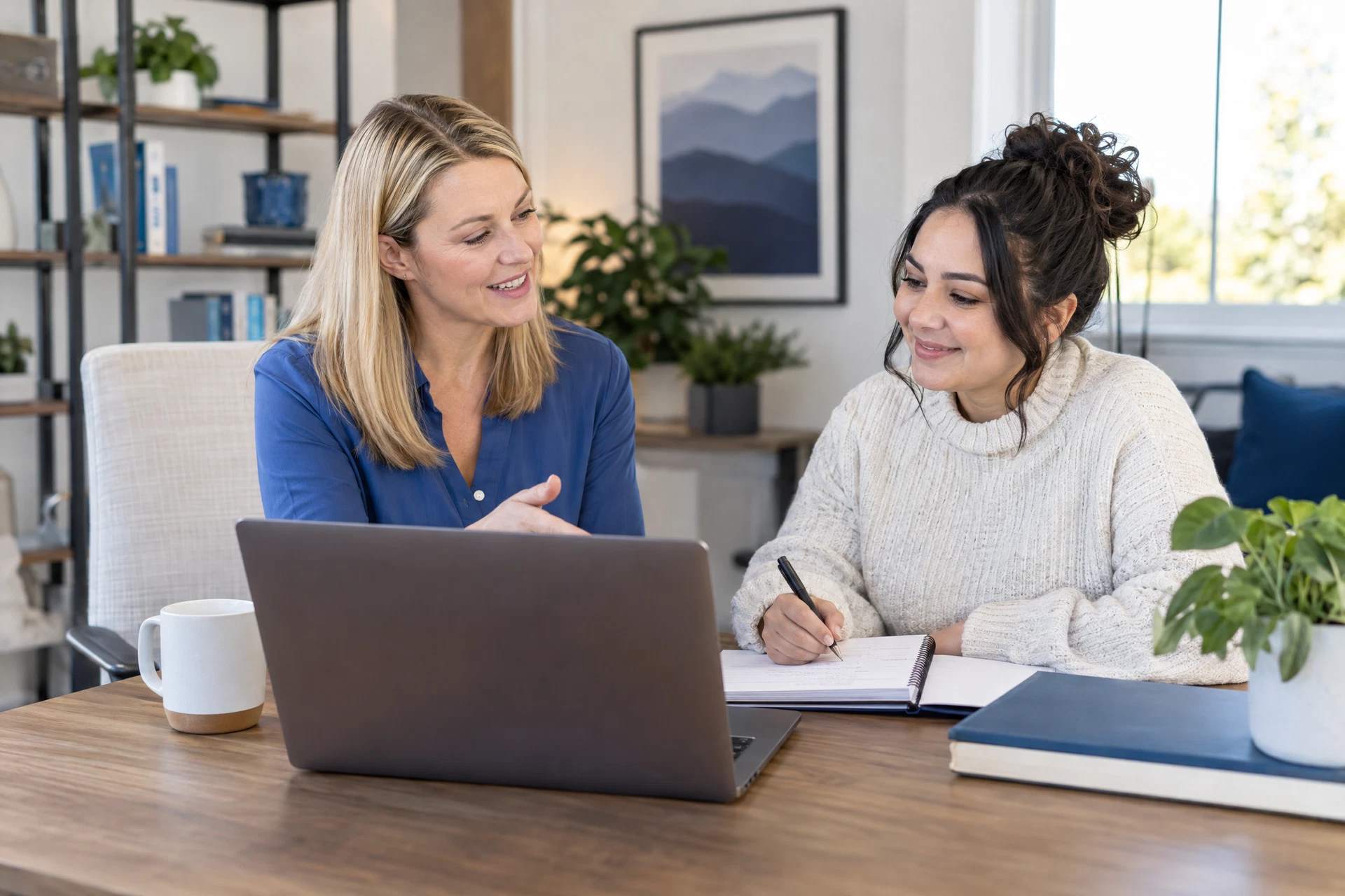 RBA and Instructor Therapist collaborating on a virtual clinical review